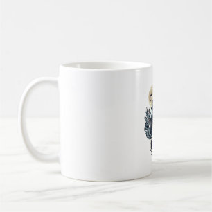 Grusel-Vibes Halloween Spukhaus Vollmond Fledermäu Kaffeetasse