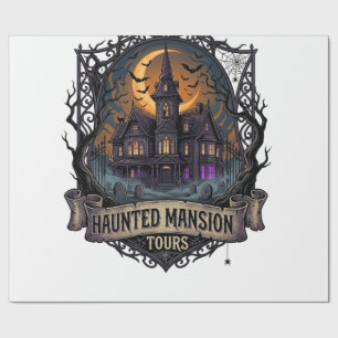Grusel-Villa-Touren Halloween Gothic-Haus Cresc Geschenkpapier