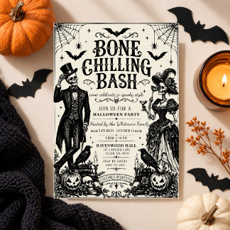 Gruselbash Victorian Gothic Halloween Teil Einladung