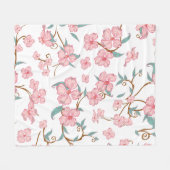 Gruselblumenmuster 4 fleecedecke (Vorderseite (Horizontal))