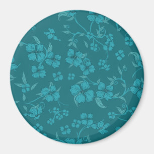 Gruselblumenmuster 9 magnet