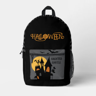 Gruselburg Halloween, Gruselig Bedruckter Rucksack