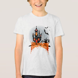 Gruselburg Halloween-Jugend-Fledermäuse-Streich  Tri-Blend Shirt