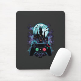 Gruselburg-Horror-Gamer-Design Mousepad