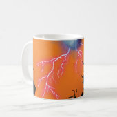 Gruselburg-Silhouette-Kaffeetasse - Dunkle Ästheti Kaffeetasse (Vorderseite Links)