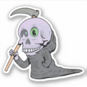 Gruseldesign zu Halloween Aufkleber (Vorderseite)