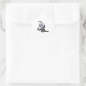 Gruseldesign zu Halloween Runder Aufkleber (Tasche)