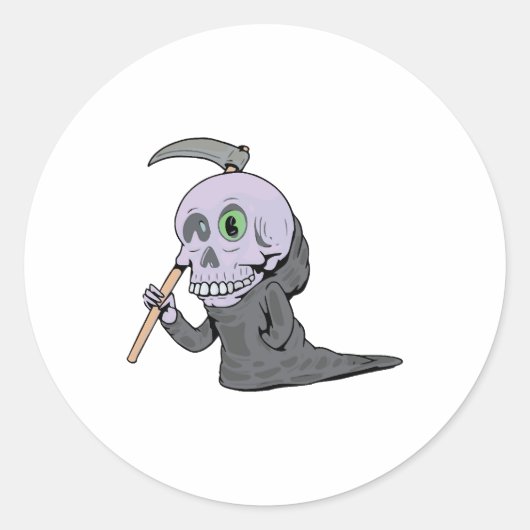 Gruseldesign zu Halloween Runder Aufkleber (Vorderseite)