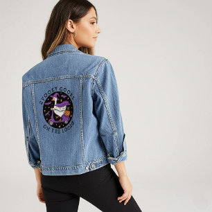 Gruselgans auf freiem Fuß Halloween Jeansjacke