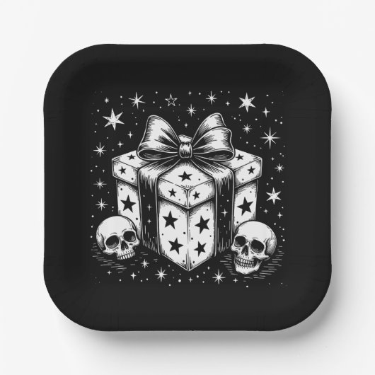 Gruselgeschenk Pappteller (Vorderseite)