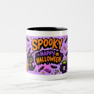 Gruselgeschenk zu Halloween Zweifarbige Tasse