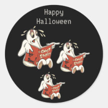 Gruselgeschichten Halloween-Aufkleber