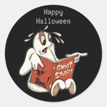 Gruselgeschichten Halloween-Aufkleber