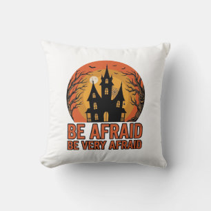 Gruselhaus Hab Angst Vintage Halloween-Design_1 Kissen