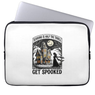 Gruselhaus Halloween Vintage Gravur Horror S Laptopschutzhülle