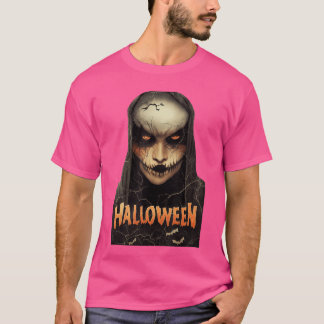 Gruselhexe Gruselige Halloween-Nacht Ein Comic- Bu T-Shirt