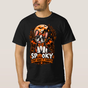 Gruselig, aber mit Fell Französische Bulldogge Hal T-Shirt