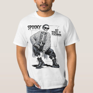 Gruselig, aber Mode lustiges Skelett T-Shirt