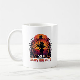 Gruselig aber süße Halloween-Fledermaus-Mädchen-Kü Kaffeetasse