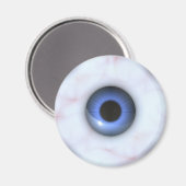 gruselig blaue Augen Magnet (Vorderseite/Rückseite)
