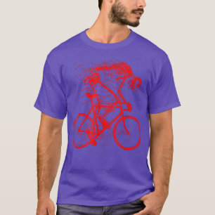 Gruselig coole flammende Geist Biker Männer Frauen T-Shirt