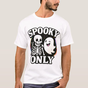 Gruselig lustiges Geist-Skelett-T-Shirt T-Shirt