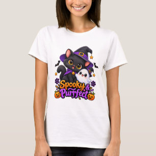 Gruselig & Purrfekt – Halloween-Katze T-Shirt