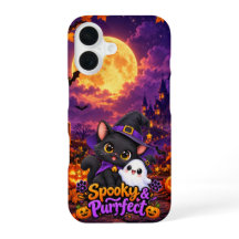 Gruselig & Purrfekt – Halloween-Katzen-Handyhülle