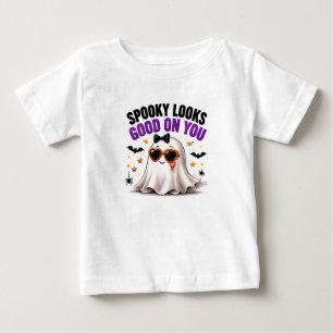 Gruselig Steht Dir Gut Lustiger Geist Halloween Baby T-shirt