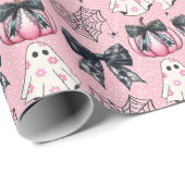 Gruselig süße Frohe Halloween Geschenkpapier (Rolleneckpunkt)