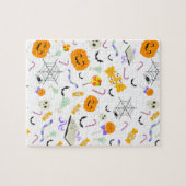 Gruselig süße Halloween-Icons Puzzle (Horizontal)