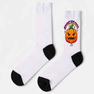 Gruselig süße Halloween-Kürbis-Socken Socken