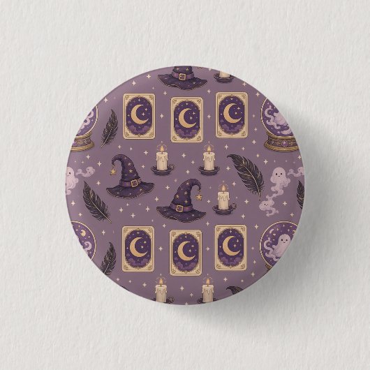 Gruselig süße Kristallkugeln Button (Vorderseite)