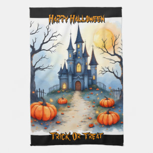 Gruselig süße trendige Halloween-Kollektion Geschirrtuch