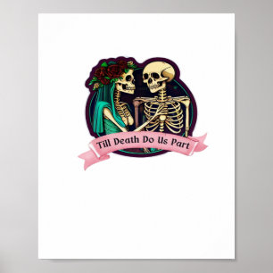 Gruselig süße Valentins-Kunst bis dass der Tod uns Poster