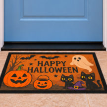 GRUSELIG-SÜßER HALLOWEEN-FUßMATTE – Für Innen- und