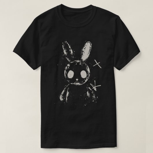Gruselig süßes Bunny-Grunge-Ästhetik-Shirt T-Shirt (Design vorne)