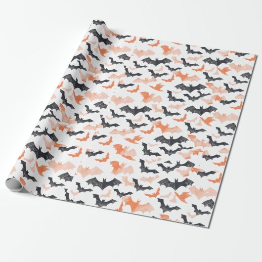 Gruselig Süßes Frohes Halloween Geschenkpapier (Ungerollt)
