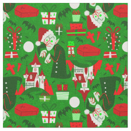 gruselig Weihnachten nosferatu santa vampire rot Stoff