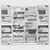 gruselig zwischen der Zeitung antikweiß Geschenkpapier (Flach)