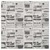 gruselig zwischen der Zeitung antikweiß Stoff (Muster)