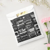 gruselig zwischen Zeitung antikes Schwarz Geschenktütchen (Versiegelt)