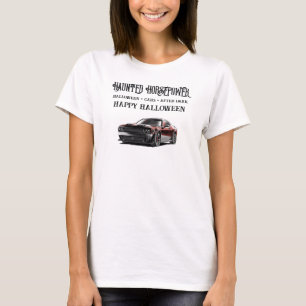 Gruselige amerikanische Muscle-Car-Halloween-Party T-Shirt