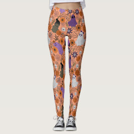Gruselige Blumen Leggings