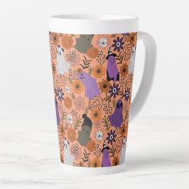 Gruselige Blumen Milchtasse