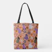 Gruselige Blumen Tasche (Rückseite)
