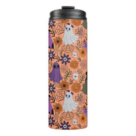 Gruselige Blumen Thermosbecher