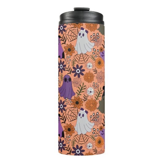 Gruselige Blumen Thermosbecher (Vorderseite)
