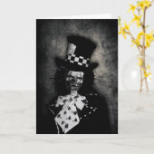 Gruselige Clown-Gruß-Karte Karte (Gelbe Blume)