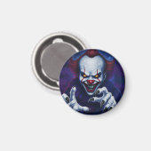 Gruselige Clown-Magnete Magnet (Vorderseite/Rückseite)
